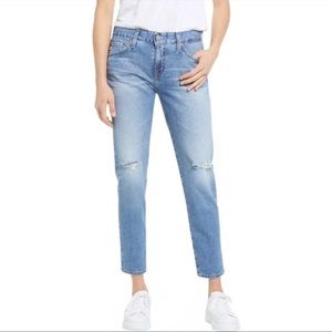 AG The Ex - Boyfriend Slouchy Slim Distressed Knee Jean 27